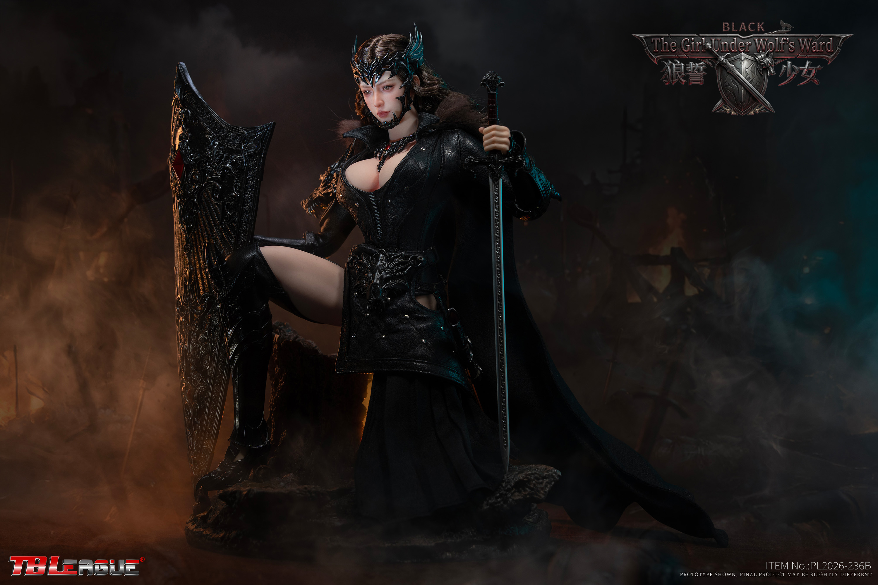The Girl Under Wolf's Ward (Black Ver.) 1/6 Scale Action Figure Gallery Image 13
