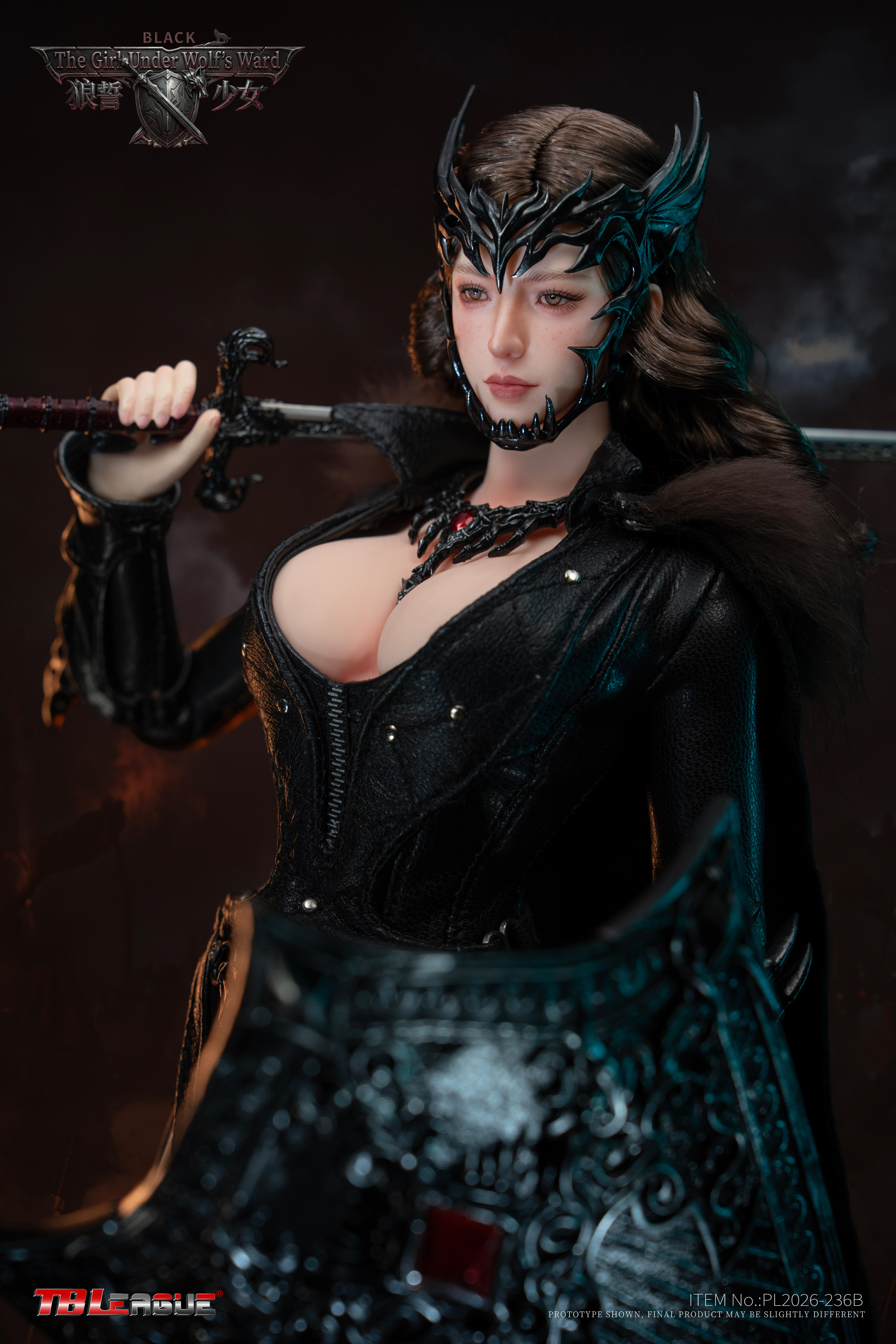 The Girl Under Wolf's Ward (Black Ver.) 1/6 Scale Action Figure Gallery Image 9