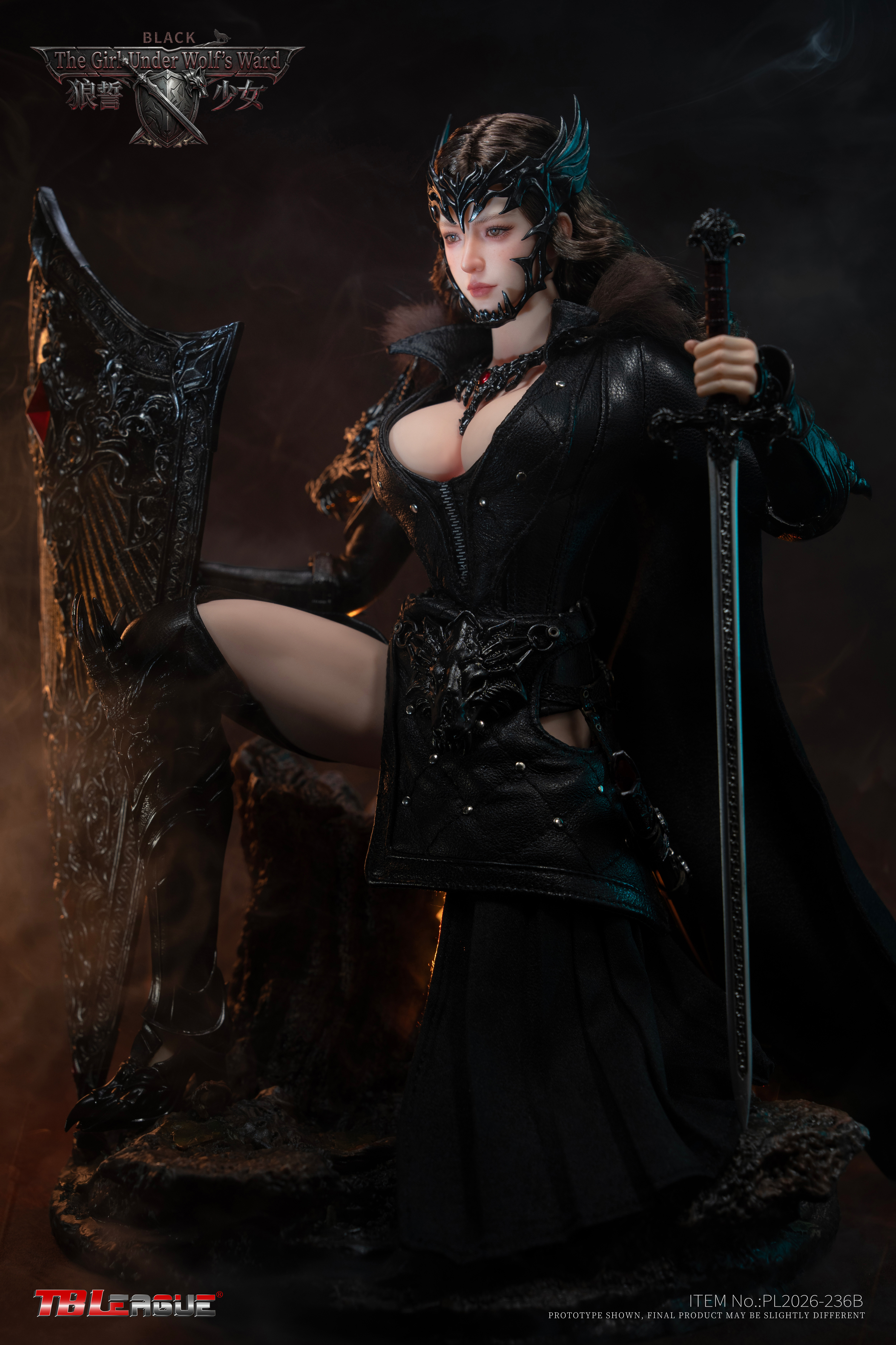 The Girl Under Wolf's Ward (Black Ver.) 1/6 Scale Action Figure Gallery Image 8