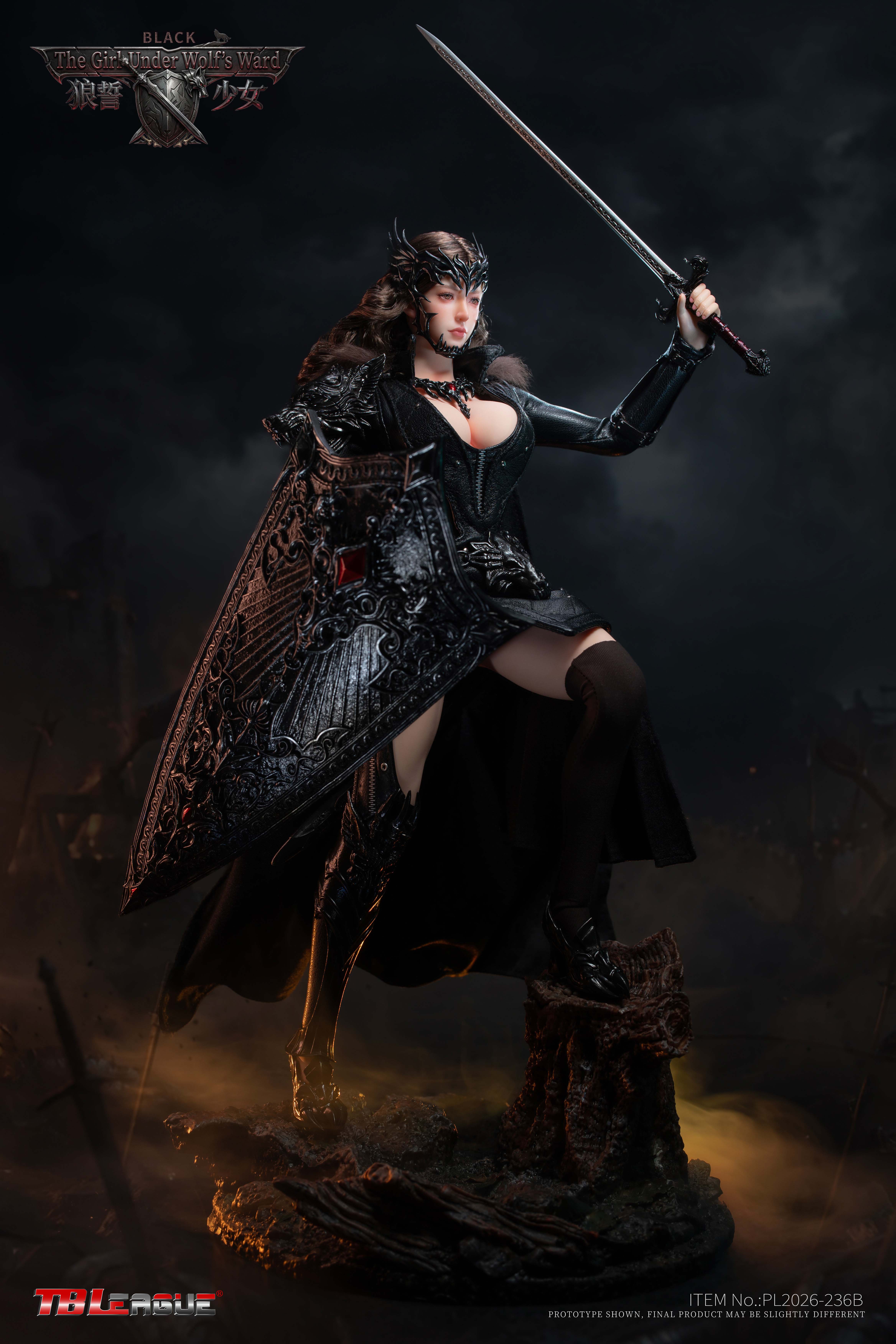 The Girl Under Wolf's Ward (Black Ver.) 1/6 Scale Action Figure Gallery Image 3