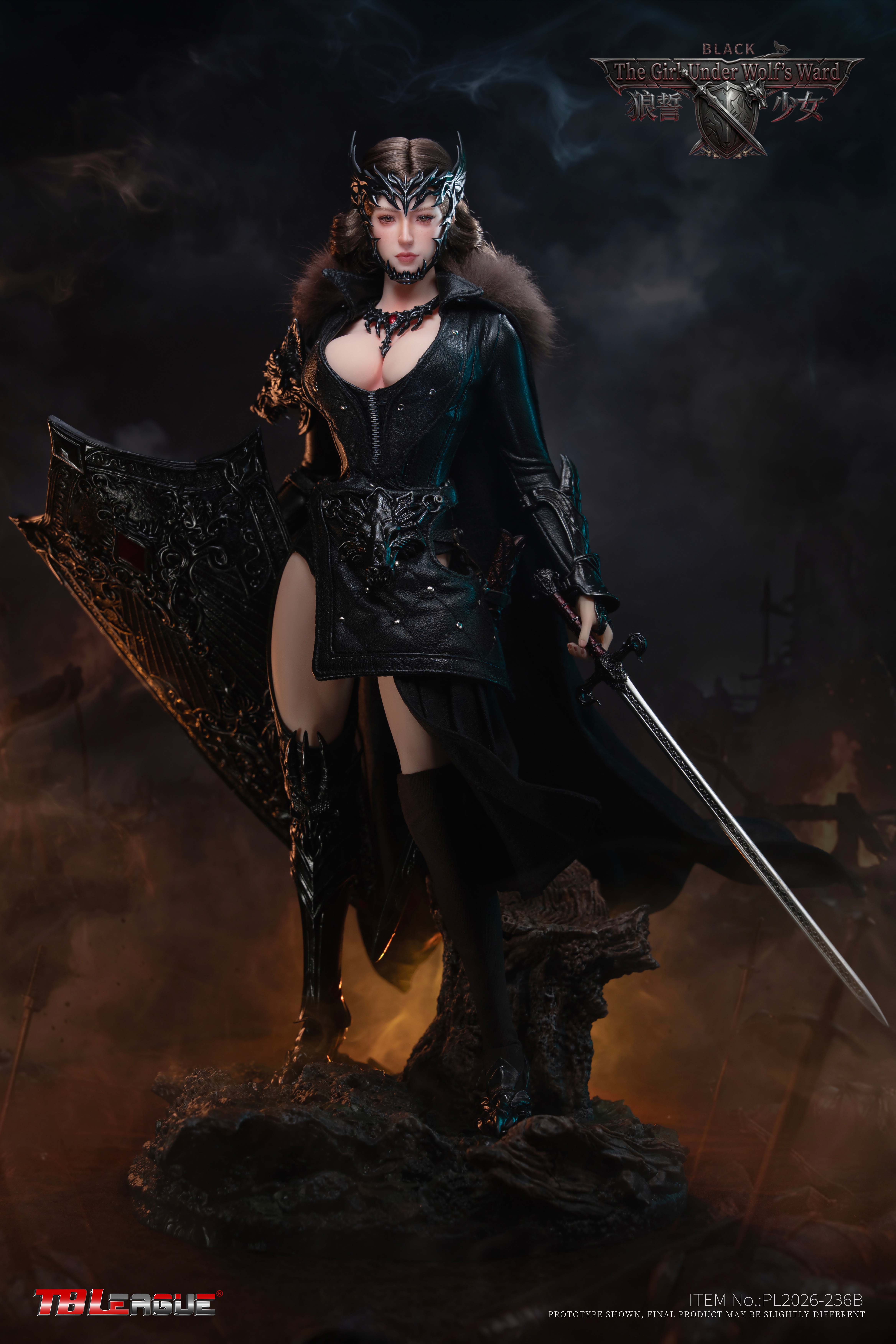 The Girl Under Wolf's Ward (Black Ver.) 1/6 Scale Action Figure Gallery Image 6
