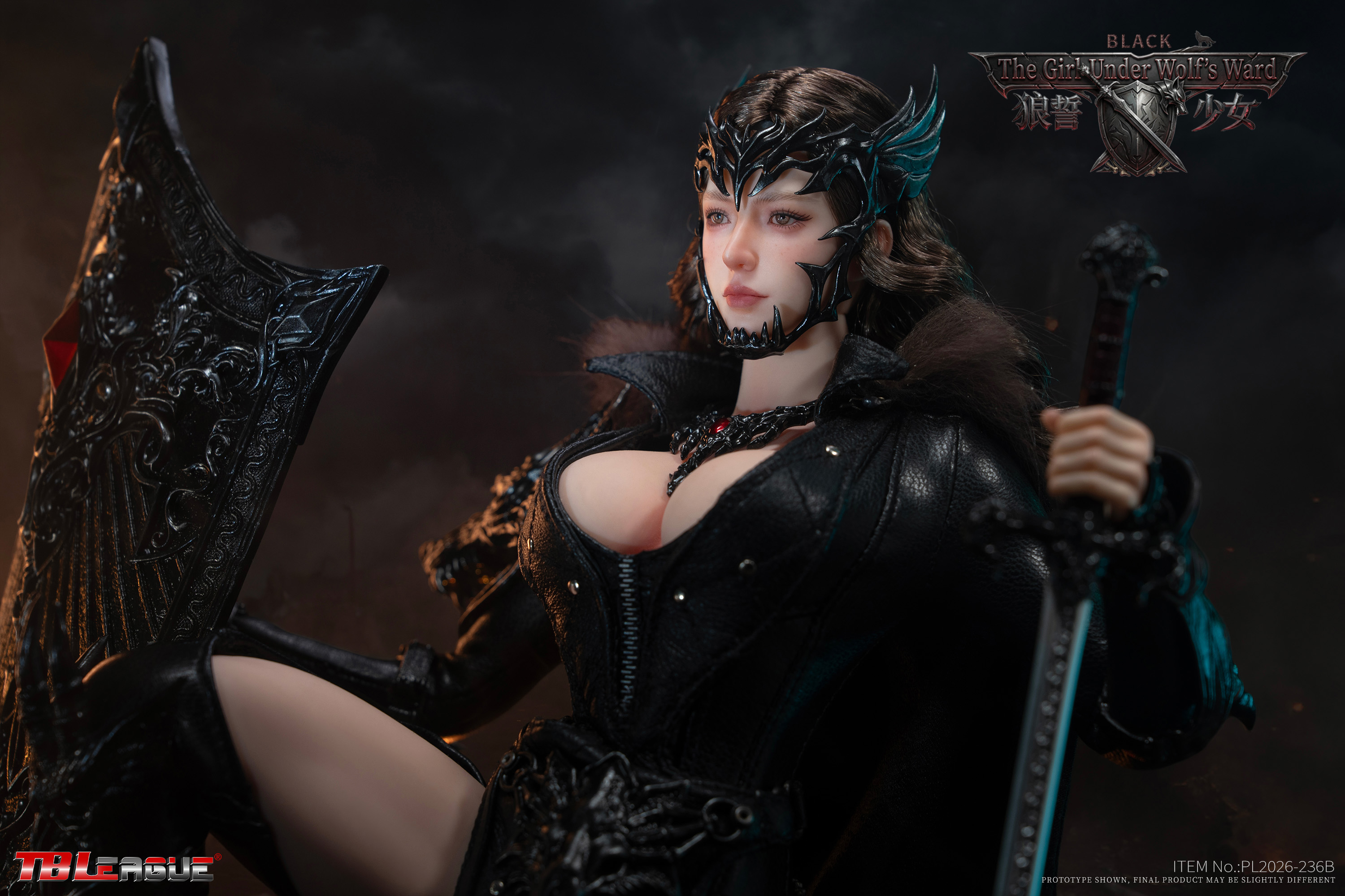 The Girl Under Wolf's Ward (Black Ver.) 1/6 Scale Action Figure Gallery Image 11