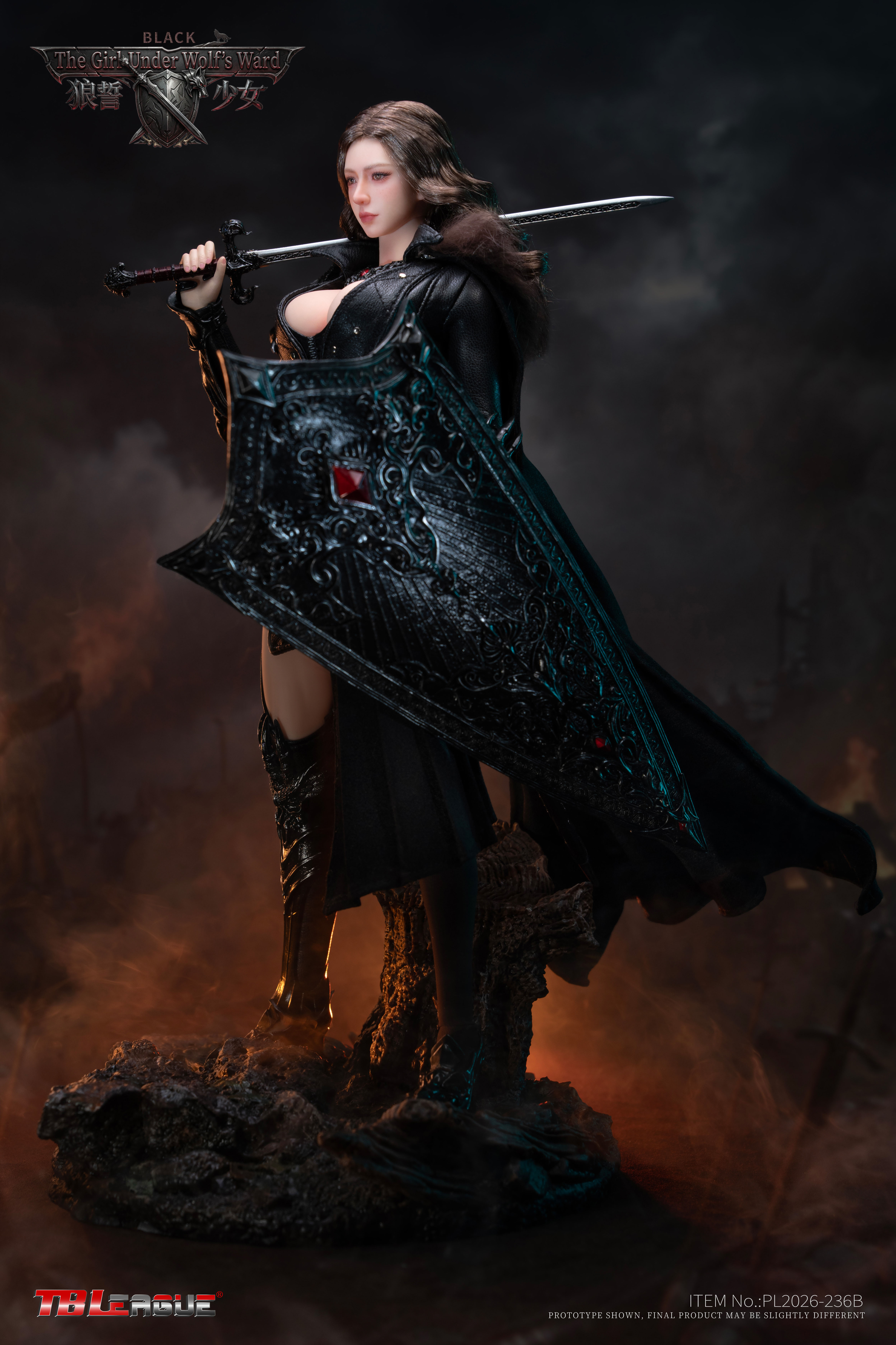 The Girl Under Wolf's Ward (Black Ver.) 1/6 Scale Action Figure Gallery Image 4