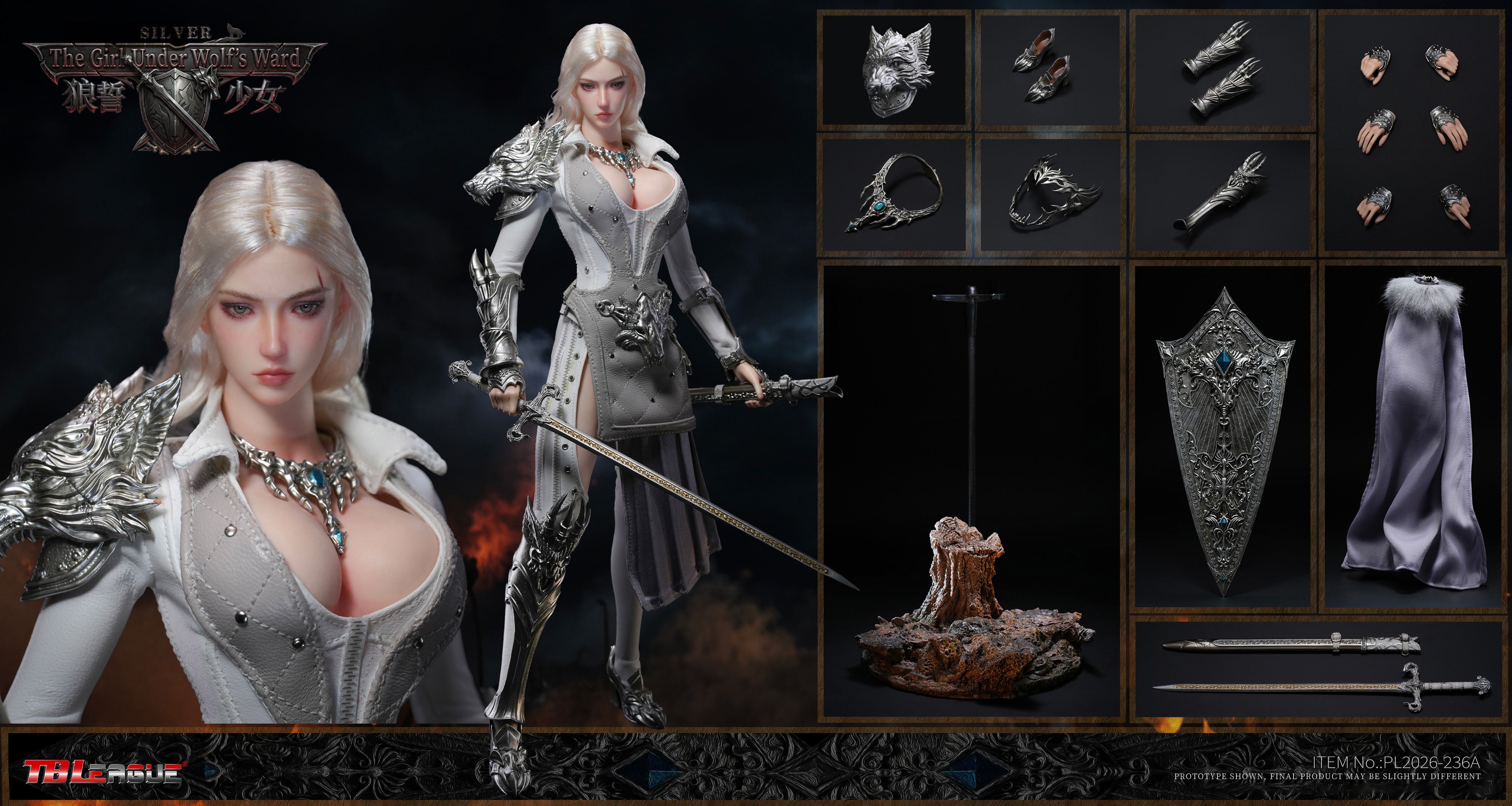 The Girl Under Wolf's Ward (White Ver.) 1/6 Scale Action Figure Gallery Image 18