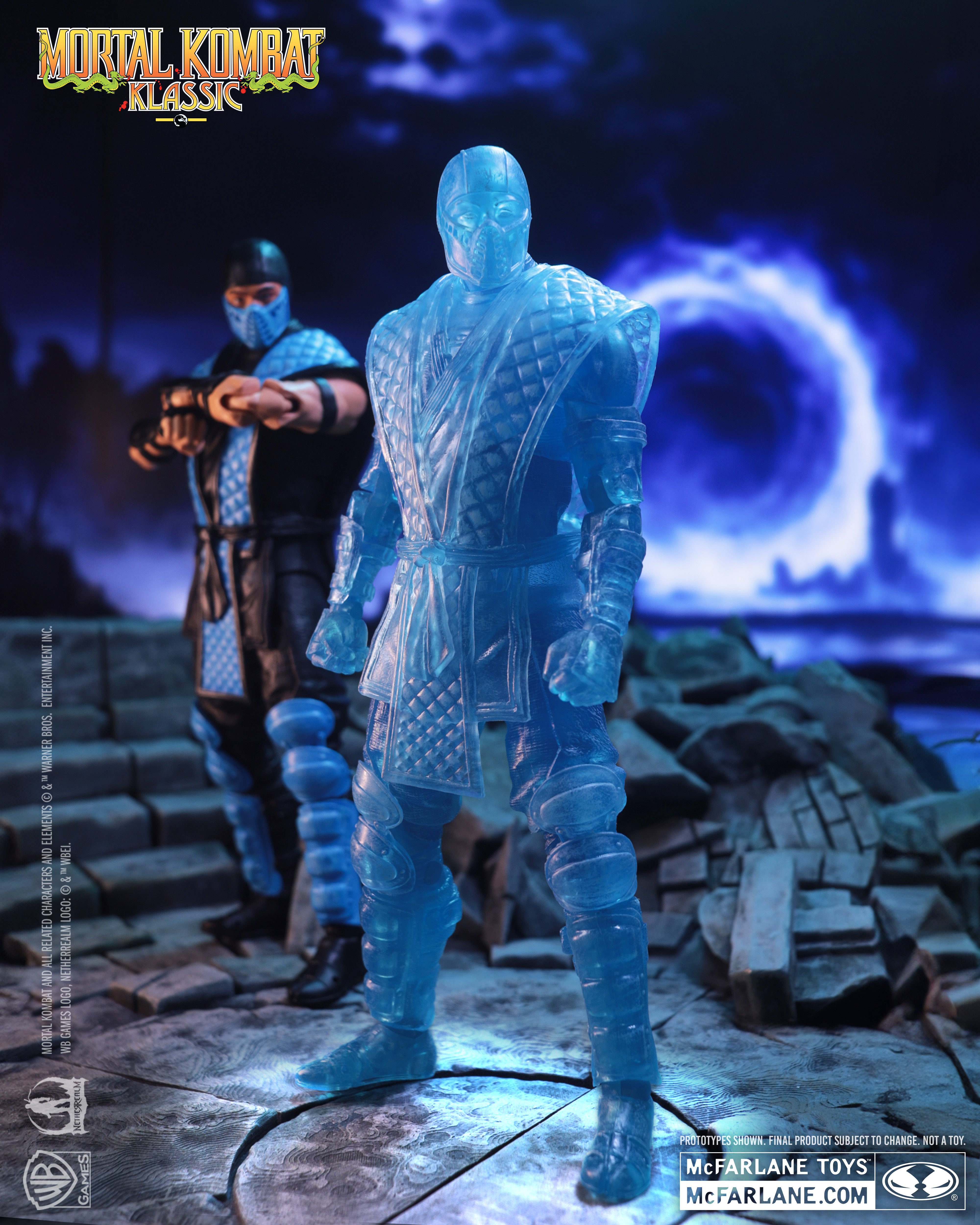 Mortal Kombat Klassic Sub-Zero (Ice Clone) 7" Action Figure Gallery Image 8