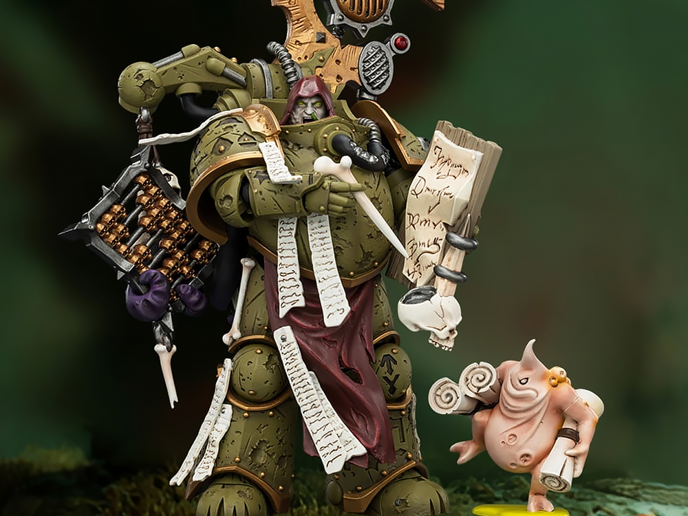 Warhammer 40,000: Death Guard Tallyman with Plasma Pistol 1/18 Scale Action Figure Gallery Image 1