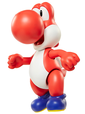 World of Nintendo 4" Figure Series 06 - Red Yoshi w/Egg Gallery Image 2