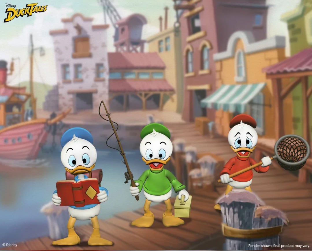 DuckTales Ultimate Huey, Dewey, and Louie Action Figure 3-Pack Gallery Image 4