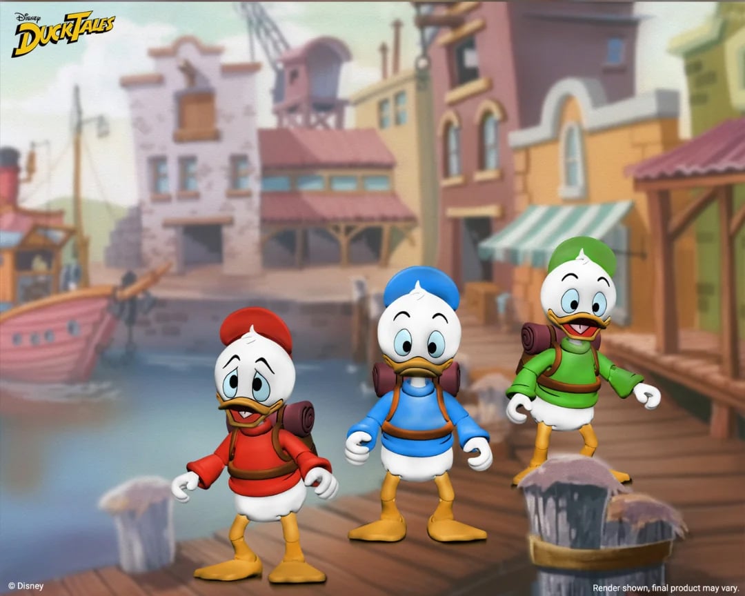 DuckTales Ultimate Huey, Dewey, and Louie Action Figure 3-Pack Gallery Image 3