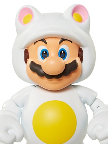 World of Nintendo 4" Figure Series 06 - White Tanooki Mario Gallery Image 2