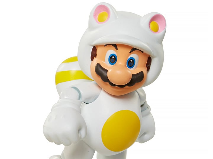 World of Nintendo 4" Figure Series 06 - White Tanooki Mario Gallery Image 1