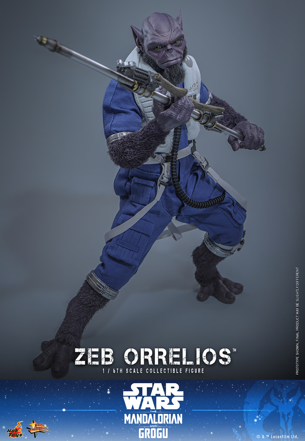 Star Wars: The Mandalorian & Grogu MMS876 Zeb Orrelios 1/6th Scale Collectible Figure Gallery Image 11