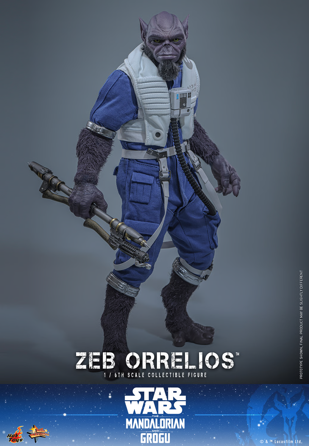 Star Wars: The Mandalorian & Grogu MMS876 Zeb Orrelios 1/6th Scale Collectible Figure Gallery Image 12