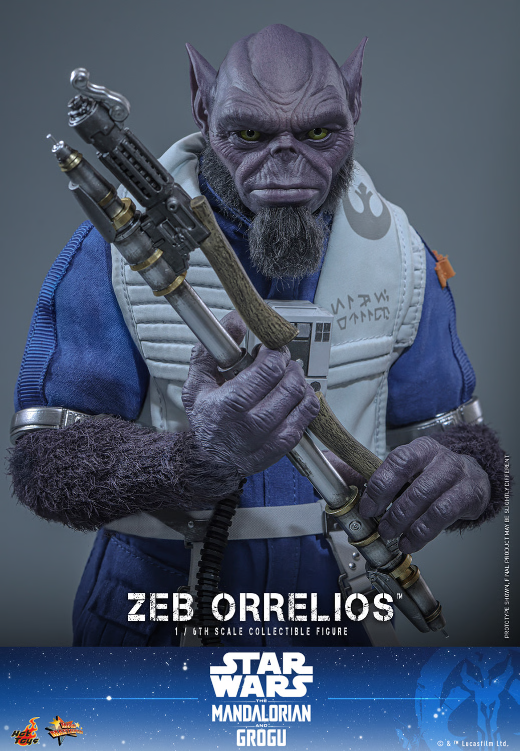 Star Wars: The Mandalorian & Grogu MMS876 Zeb Orrelios 1/6th Scale Collectible Figure Gallery Image 13