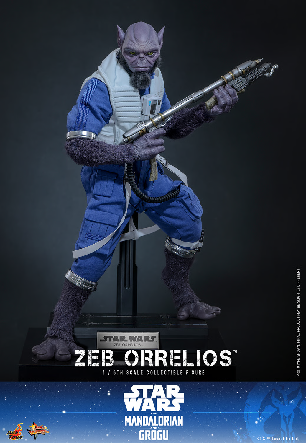 Star Wars: The Mandalorian & Grogu MMS876 Zeb Orrelios 1/6th Scale Collectible Figure Gallery Image 4