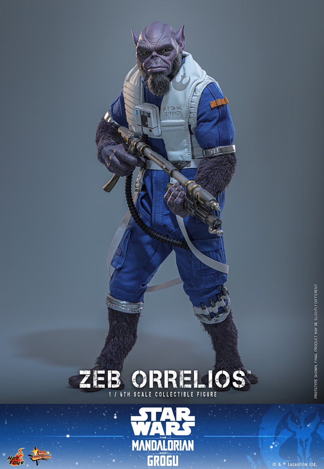 Star Wars: The Mandalorian & Grogu MMS876 Zeb Orrelios 1/6th Scale Collectible Figure Gallery Image 9