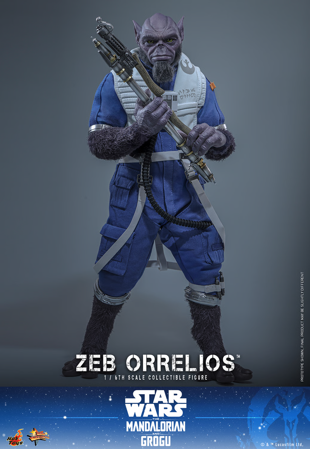 Star Wars: The Mandalorian & Grogu MMS876 Zeb Orrelios 1/6th Scale Collectible Figure Gallery Image 8