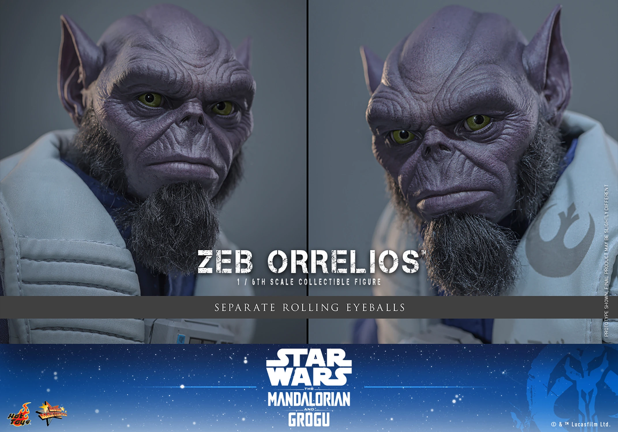 Star Wars: The Mandalorian & Grogu MMS876 Zeb Orrelios 1/6th Scale Collectible Figure Gallery Image 16