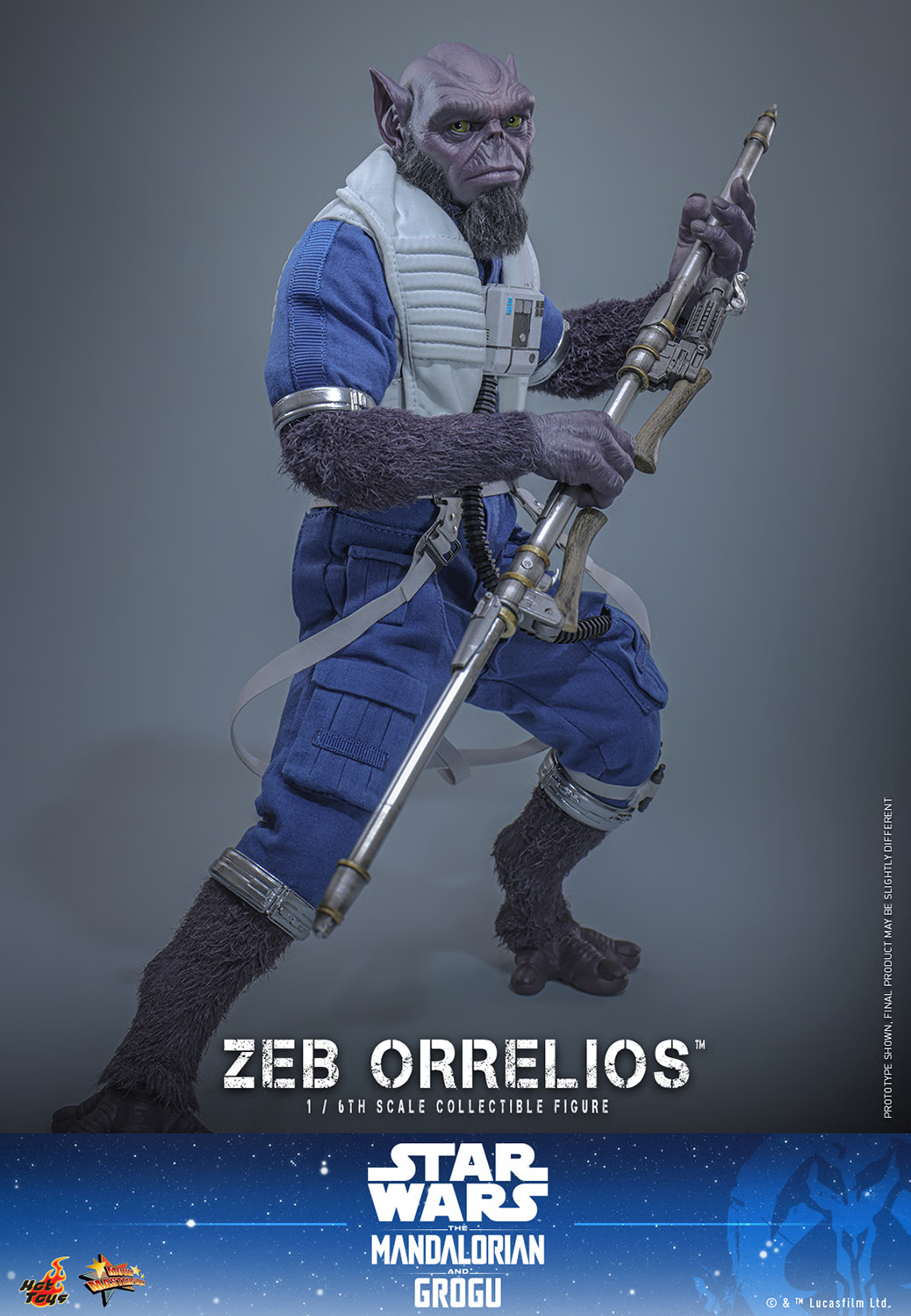 Star Wars: The Mandalorian & Grogu MMS876 Zeb Orrelios 1/6th Scale Collectible Figure Gallery Image 10