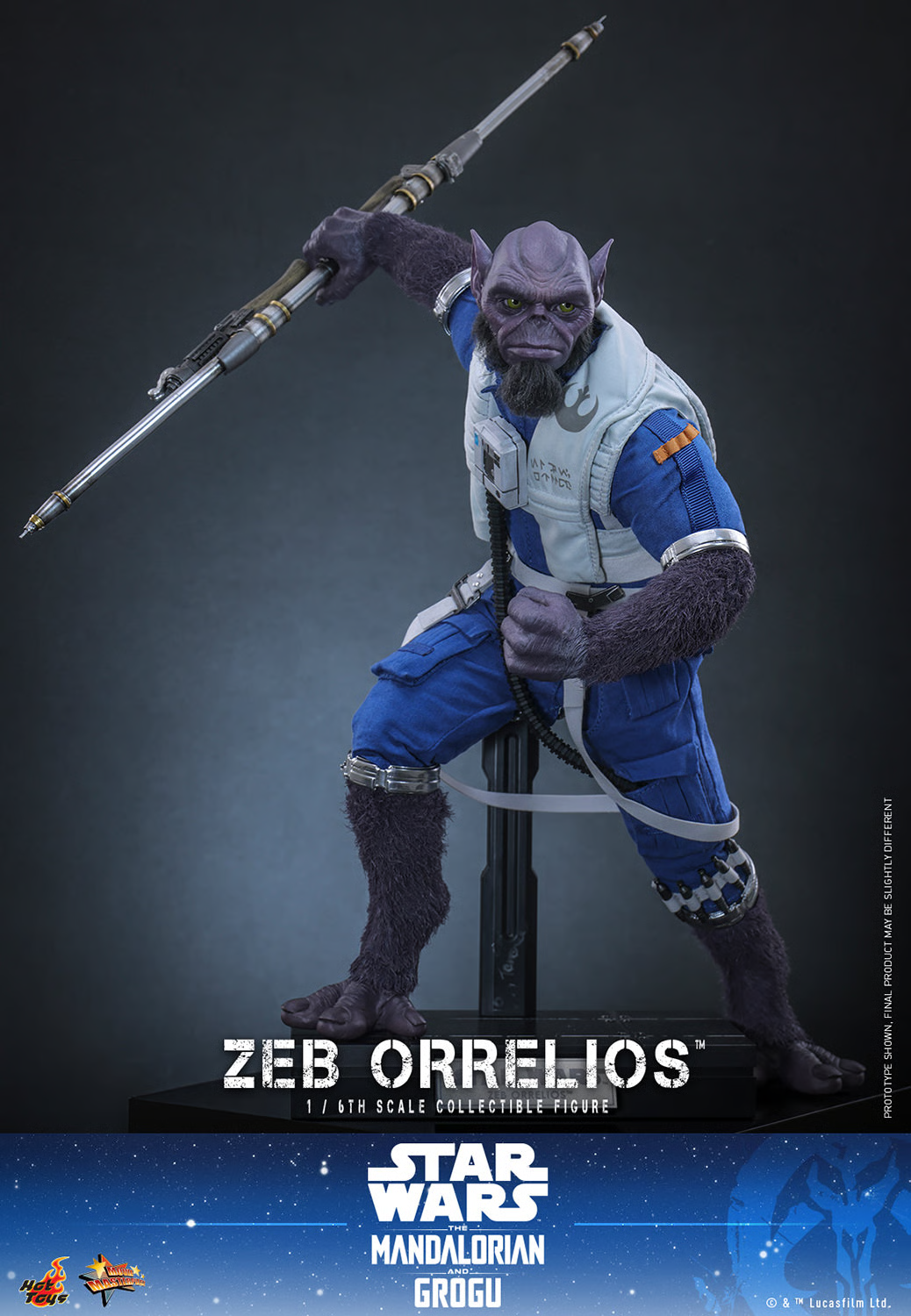 Star Wars: The Mandalorian & Grogu MMS876 Zeb Orrelios 1/6th Scale Collectible Figure Gallery Image 5