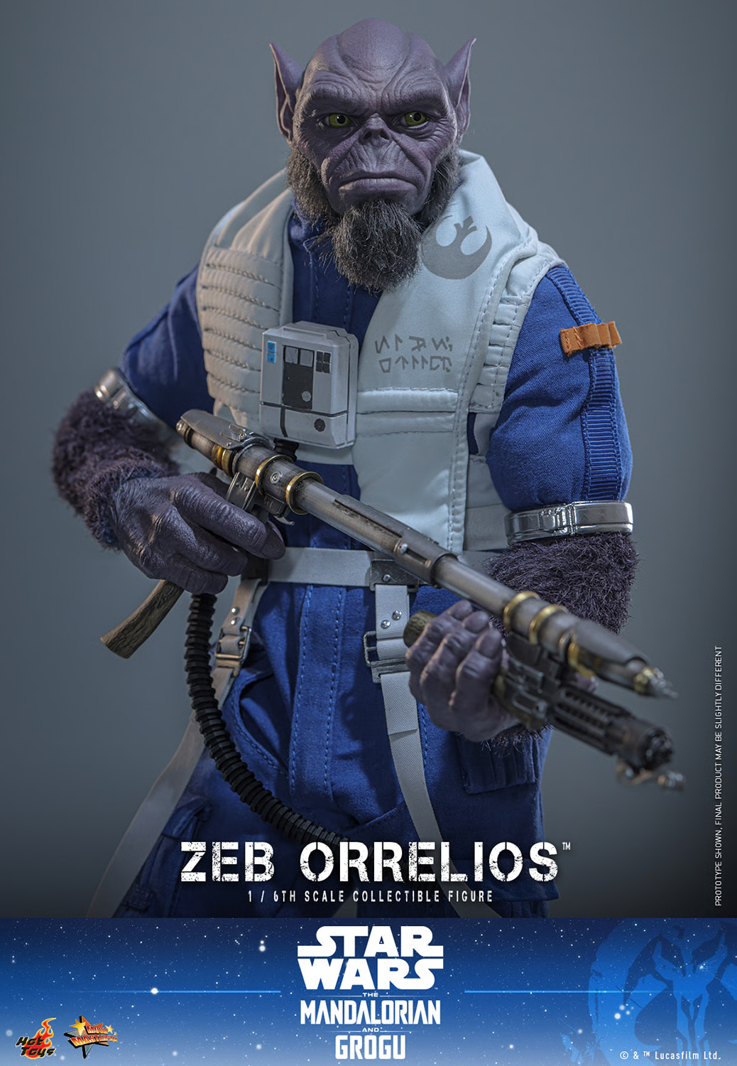 Star Wars: The Mandalorian & Grogu MMS876 Zeb Orrelios 1/6th Scale Collectible Figure Gallery Image 14