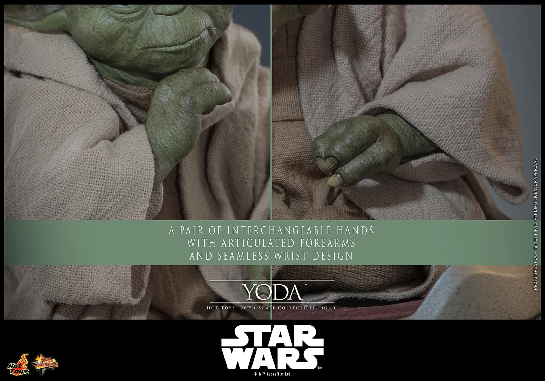 Star Wars: Revenge of the Sith MMS878 Yoda 1/6th Scale Collectible Figure Gallery Image 24