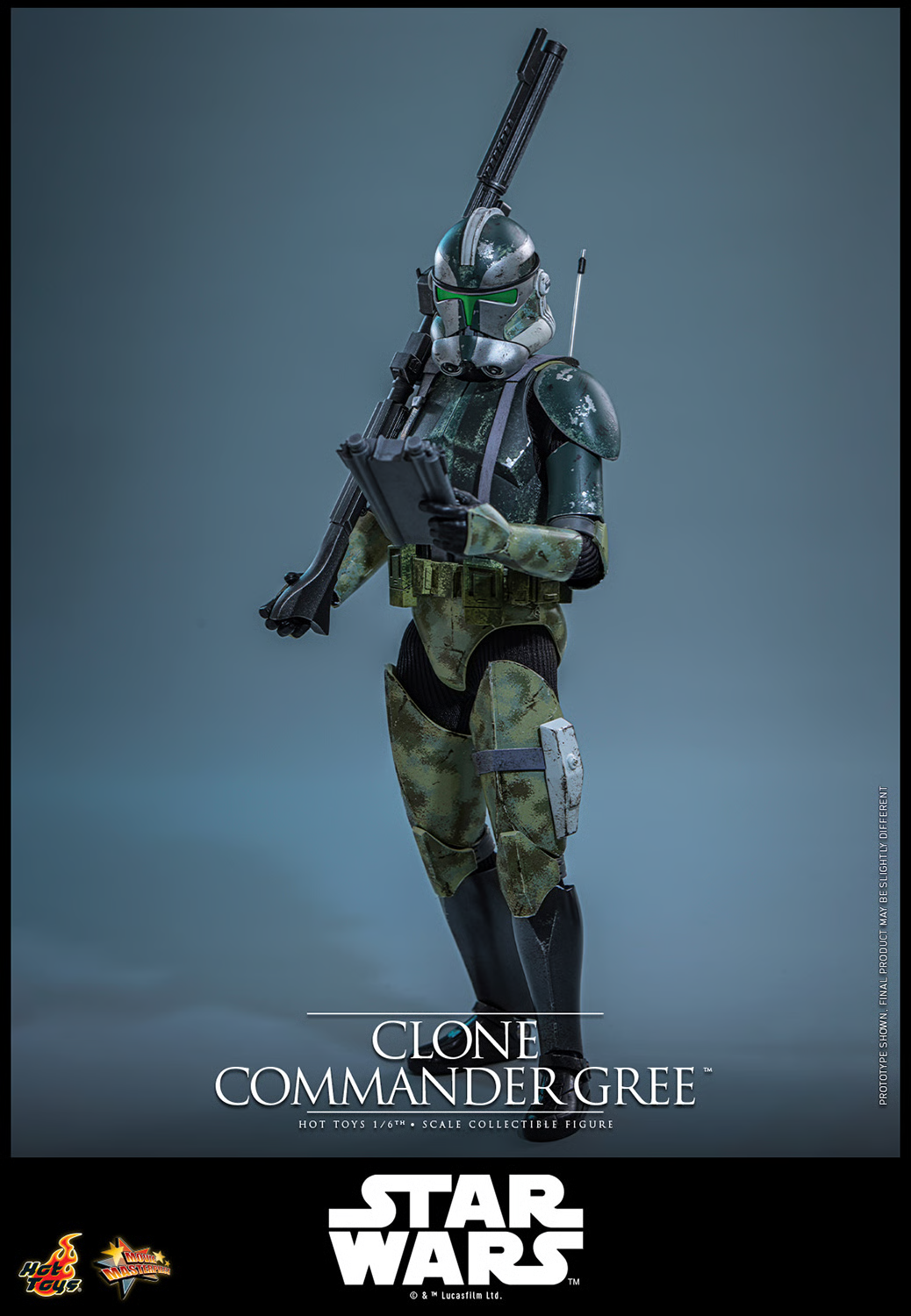 Star Wars: Revenge of the Sith MMS877 Clone Commander Gree 1/6th Scale Collectible Figure Gallery Image 6
