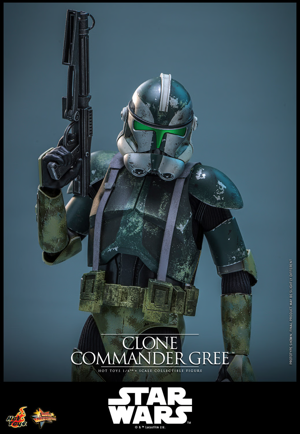 Star Wars: Revenge of the Sith MMS877 Clone Commander Gree 1/6th Scale Collectible Figure Gallery Image 8