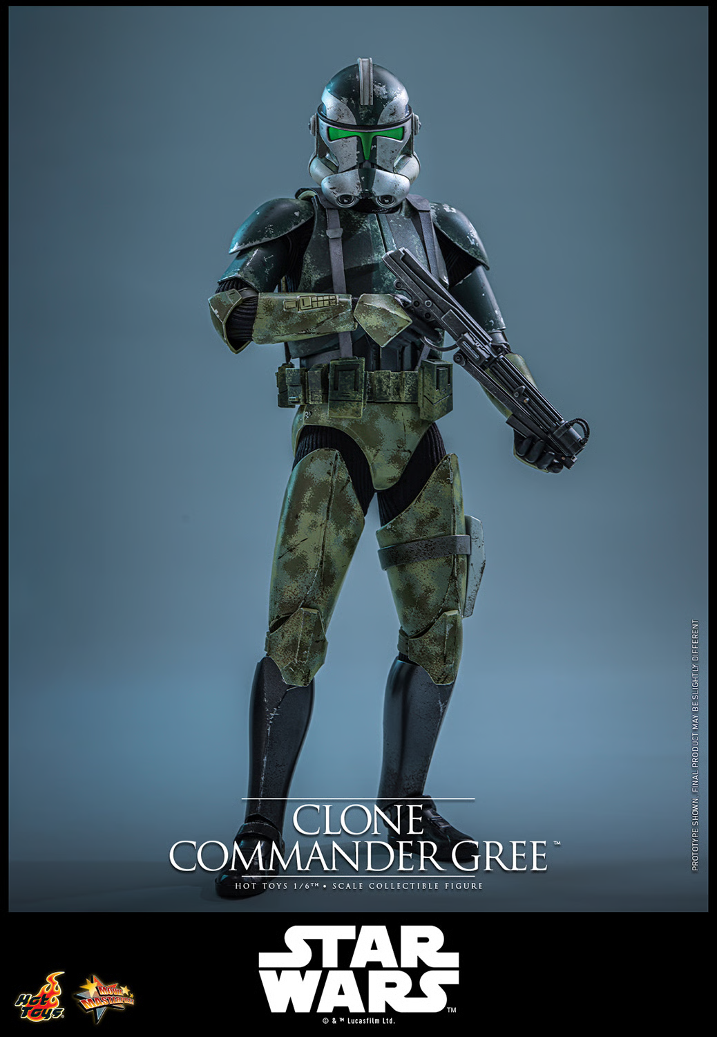 Star Wars: Revenge of the Sith MMS877 Clone Commander Gree 1/6th Scale Collectible Figure Gallery Image 4