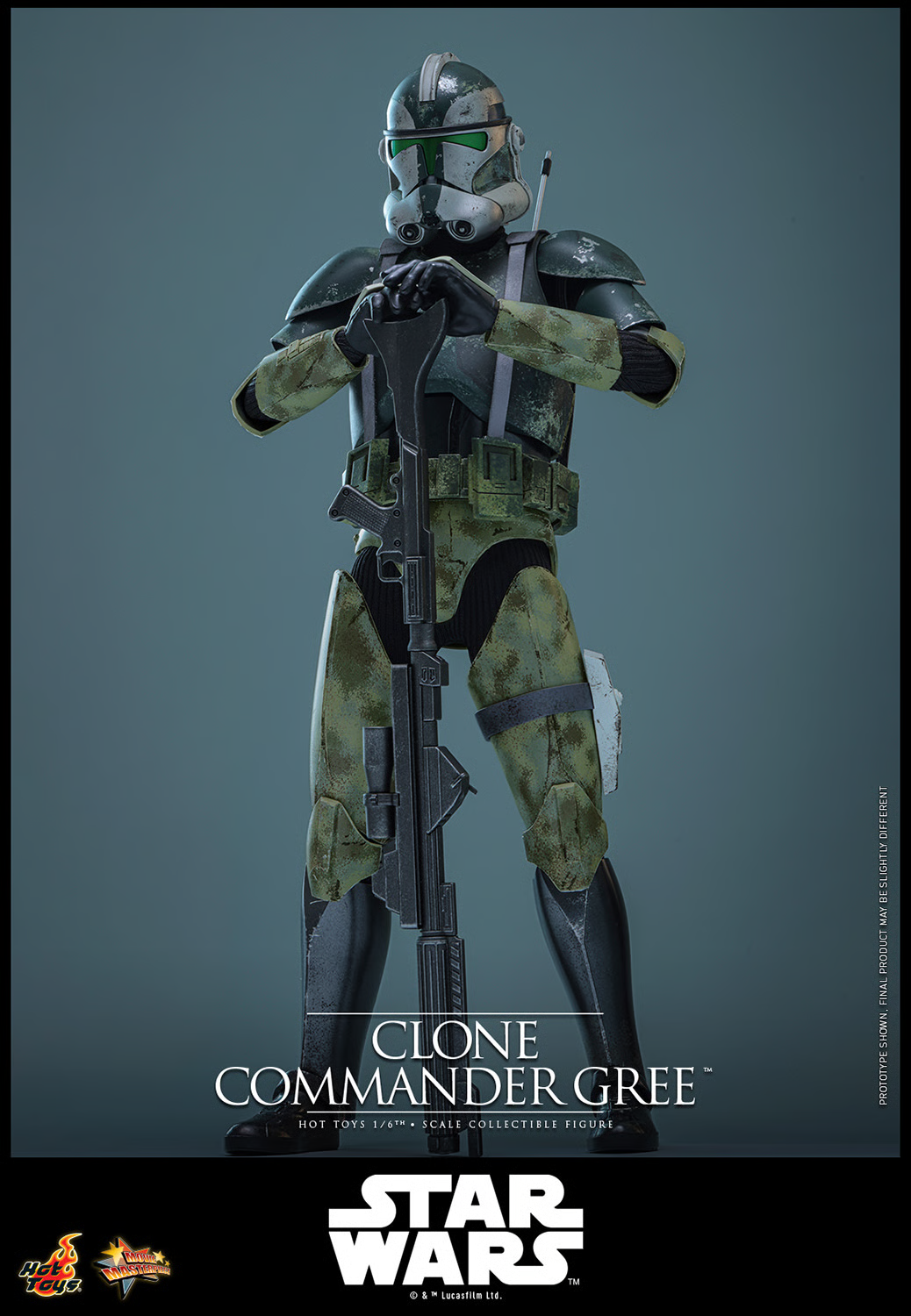 Star Wars: Revenge of the Sith MMS877 Clone Commander Gree 1/6th Scale Collectible Figure Gallery Image 9