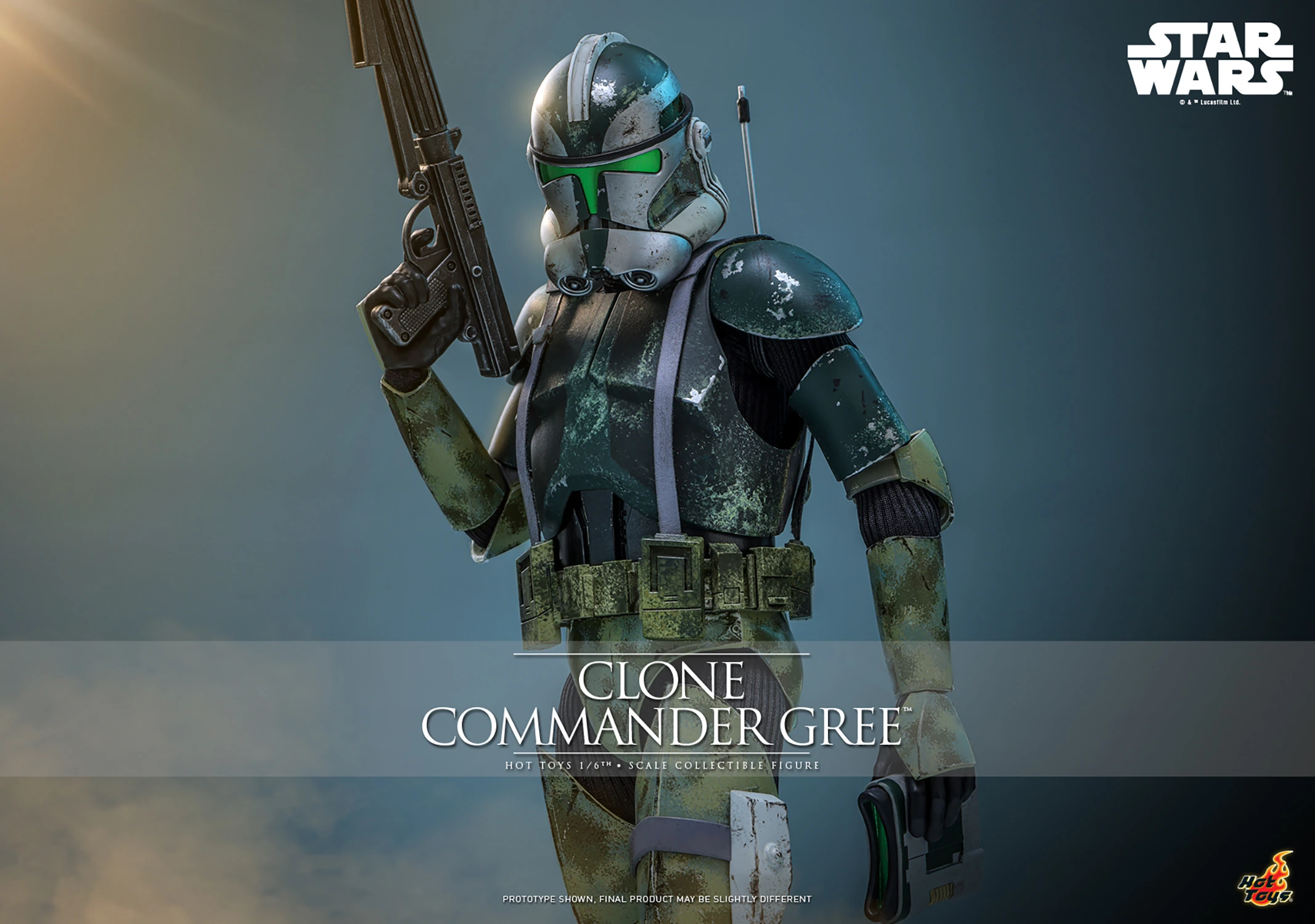 Star Wars: Revenge of the Sith MMS877 Clone Commander Gree 1/6th Scale Collectible Figure Gallery Image 3