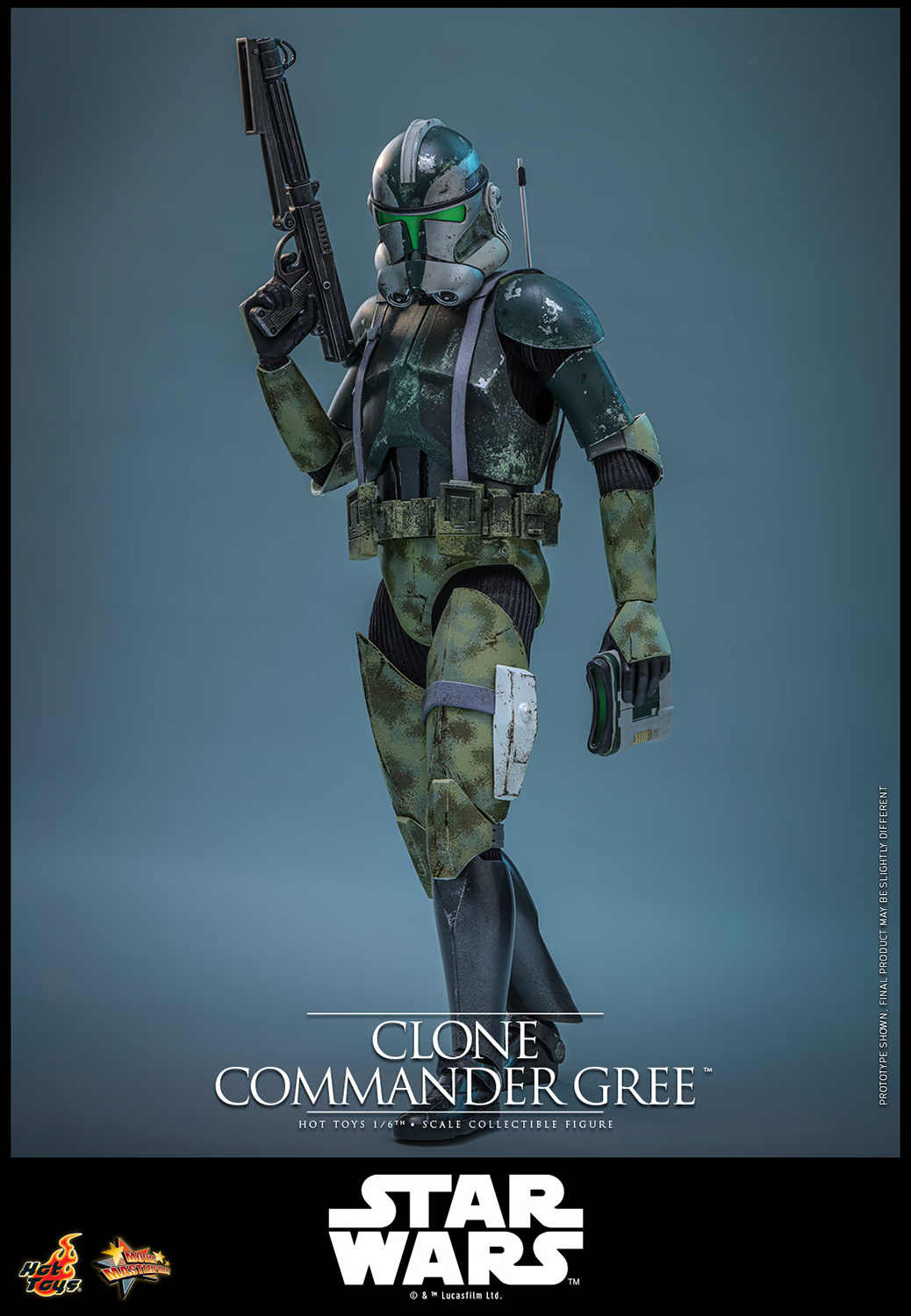 Star Wars: Revenge of the Sith MMS877 Clone Commander Gree 1/6th Scale Collectible Figure Gallery Image 5