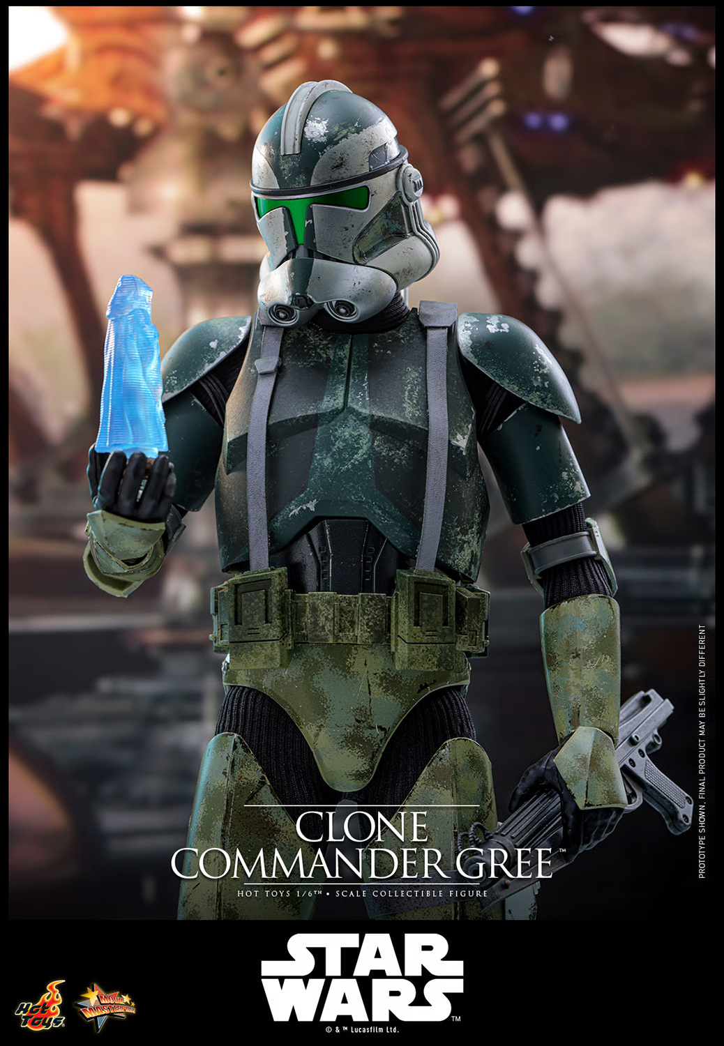 Star Wars: Revenge of the Sith MMS877 Clone Commander Gree 1/6th Scale Collectible Figure Gallery Image 13