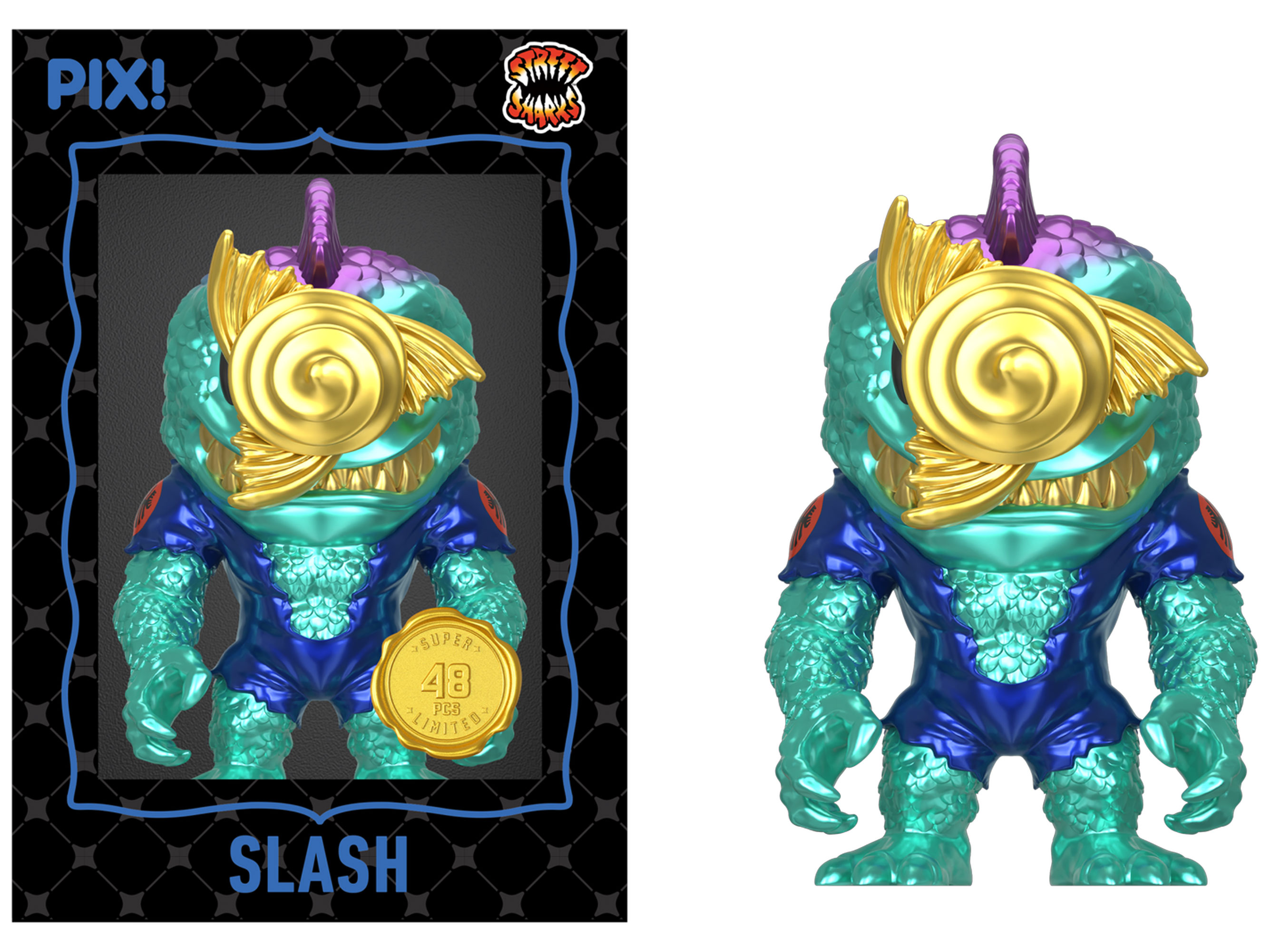 Street Sharks PIX! Ripster Limited Edition Figure Gallery Image 7