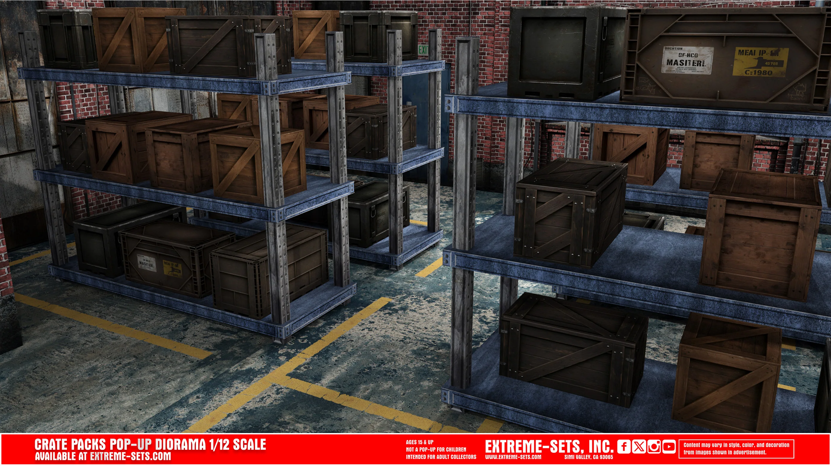 Rustic Warehouse 1/12 Scale Pop-Up Diorama Gallery Image 16