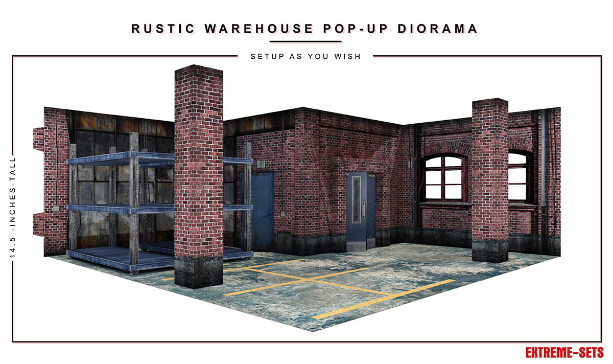 Rustic Warehouse 1/12 Scale Pop-Up Diorama Gallery Image 7