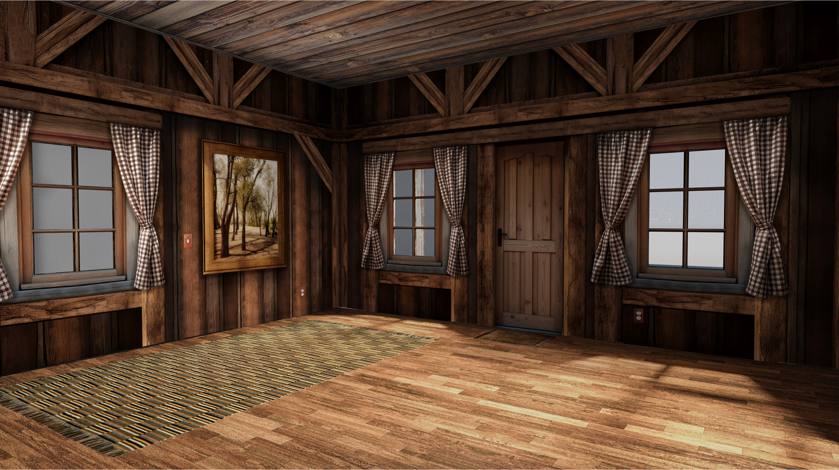 Log Cabin 1/12 Scale Pop-Up Diorama Gallery Image 16