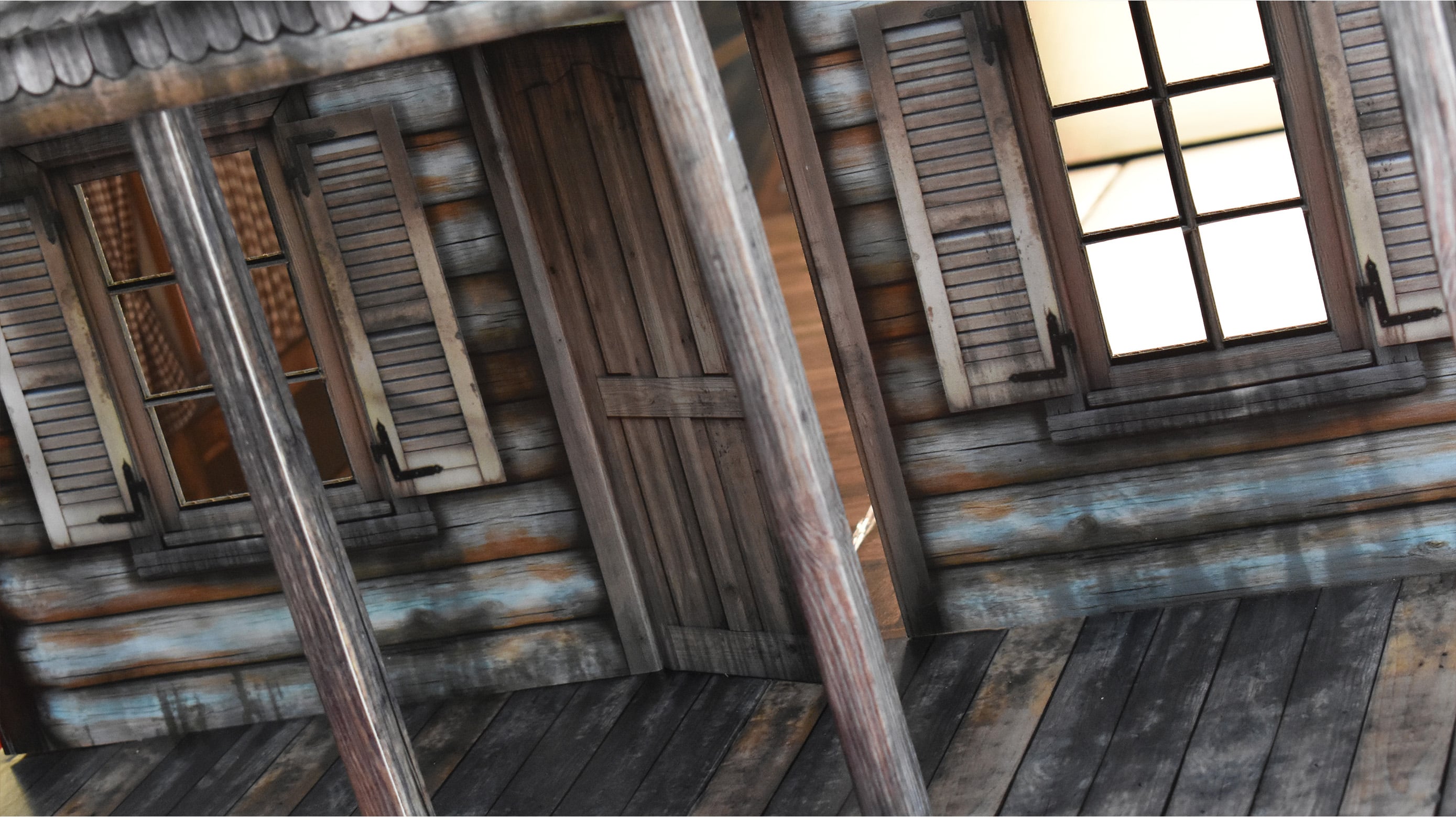 Log Cabin 1/12 Scale Pop-Up Diorama Gallery Image 15