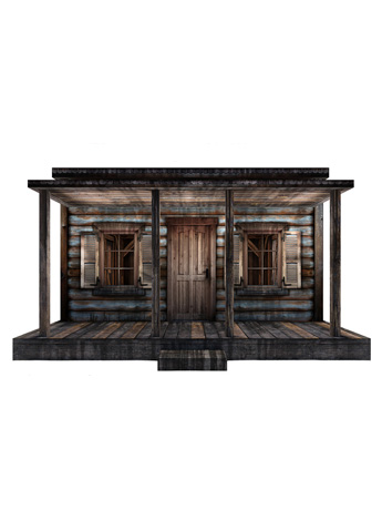 Log Cabin 1/12 Scale Pop-Up Diorama Gallery Image 2