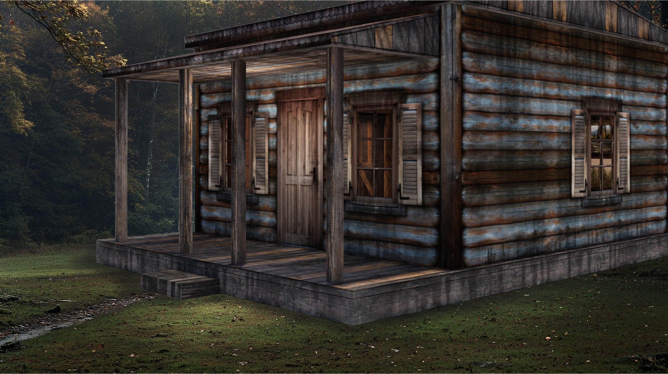 Log Cabin 1/12 Scale Pop-Up Diorama Gallery Image 9