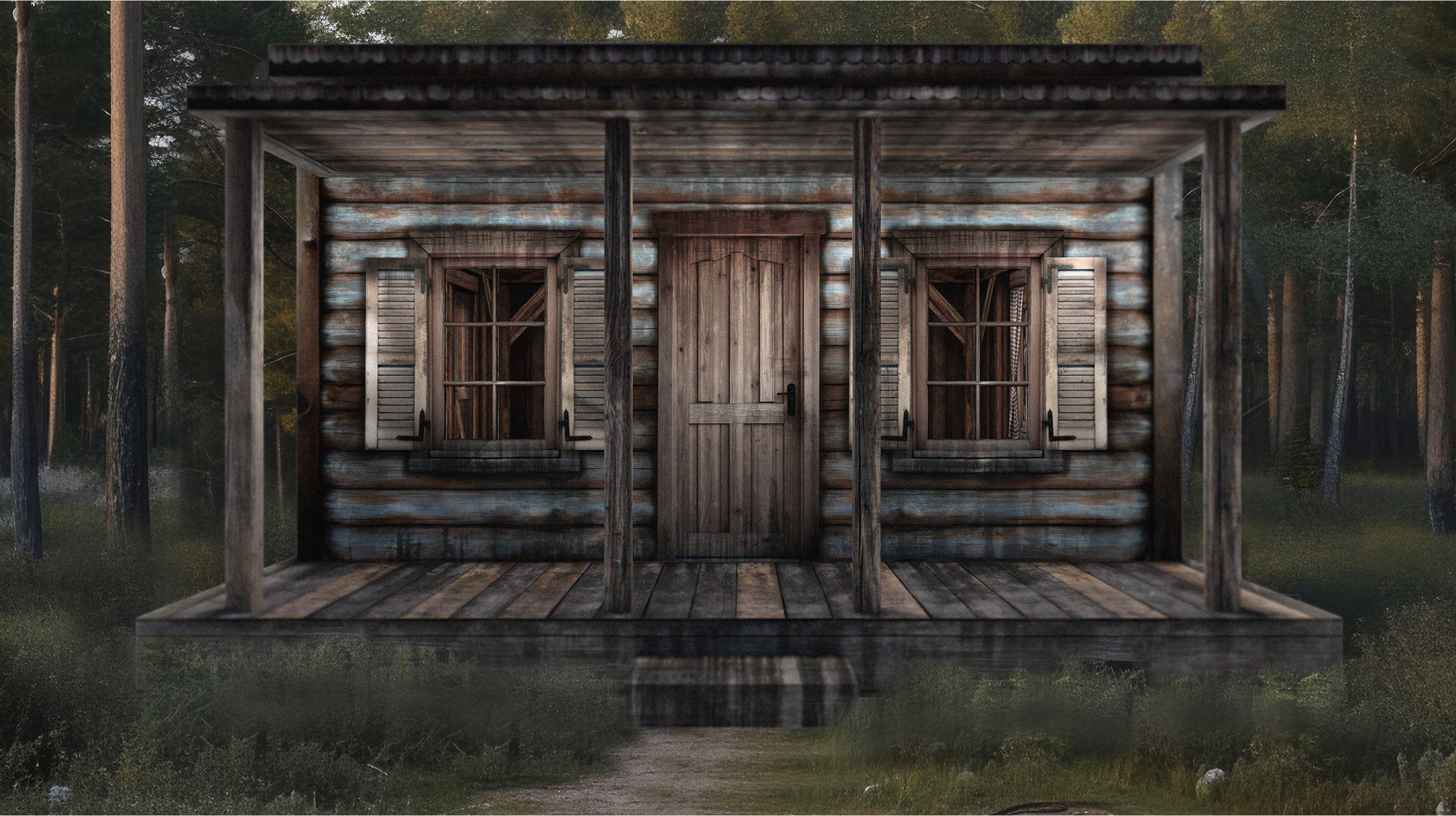 Log Cabin 1/12 Scale Pop-Up Diorama Gallery Image 8