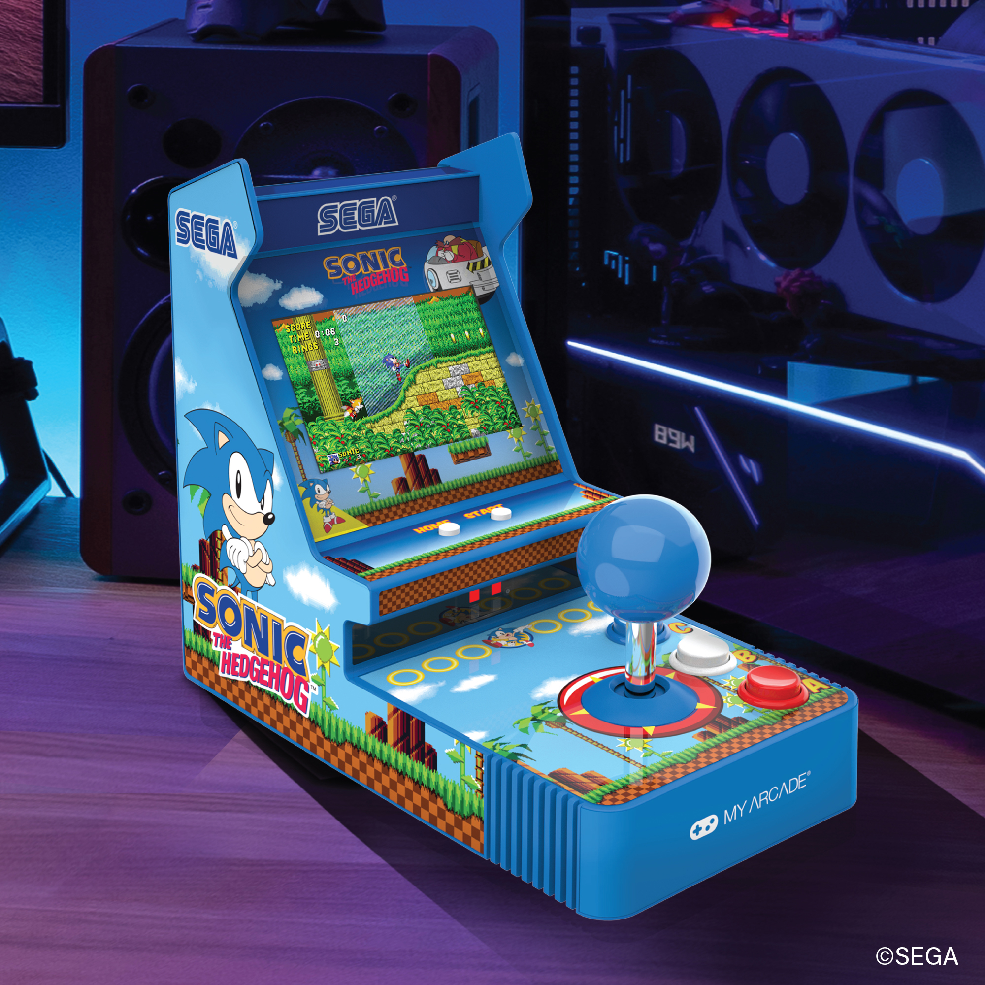 Sonic the Hedgehog Retro Collectable Joystick Player (2-Games-in-1)