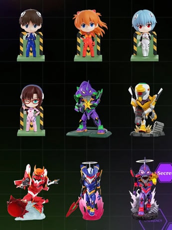 Rebuild of Evangelion Eva Vol.1 Box of 8 Random Figures (Reissue)