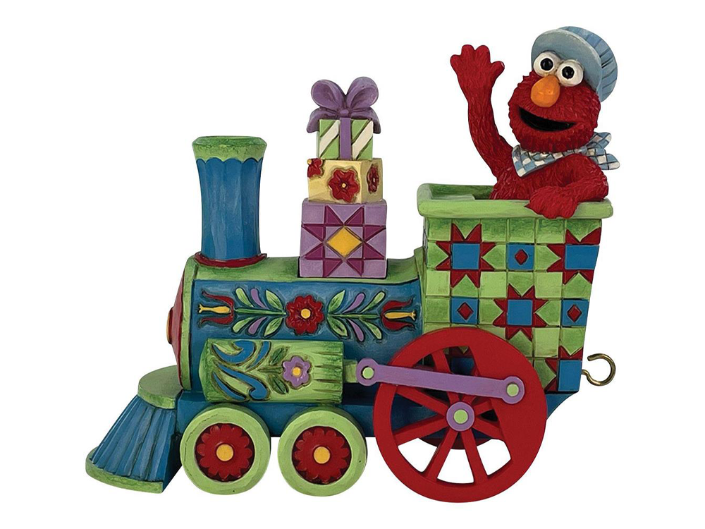 Sesame Street Elmo Train Engine Figurine (Jim Shore) Gallery Image 1