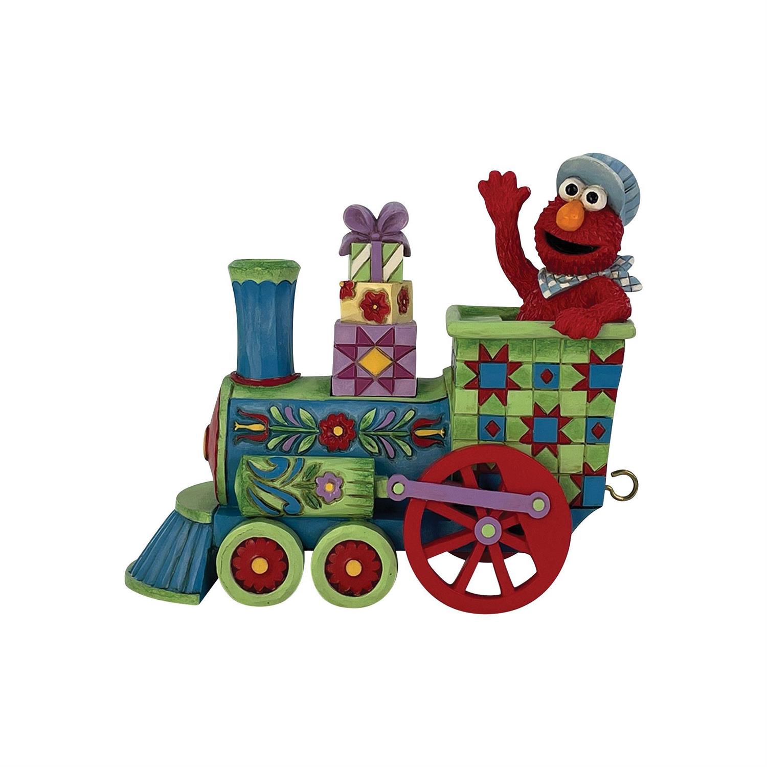 Sesame Street Elmo Train Engine Figurine (Jim Shore) Gallery Image 3