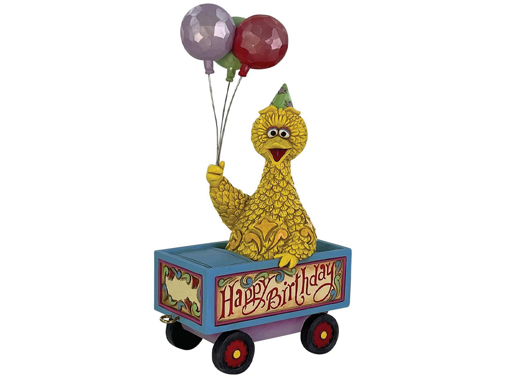 Sesame Street Big Bird Birthday Train Figurine (Jim Shore) Gallery Image 1