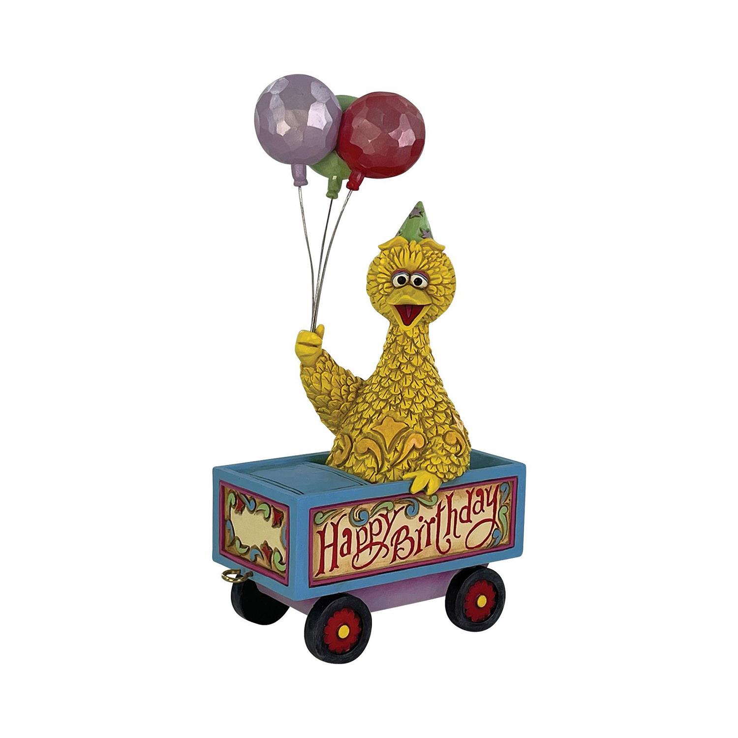 Sesame Street Big Bird Birthday Train Figurine (Jim Shore) Gallery Image 3