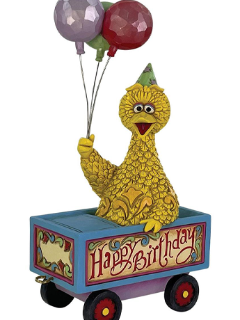Sesame Street Big Bird Birthday Train Figurine (Jim Shore) Gallery Image 2