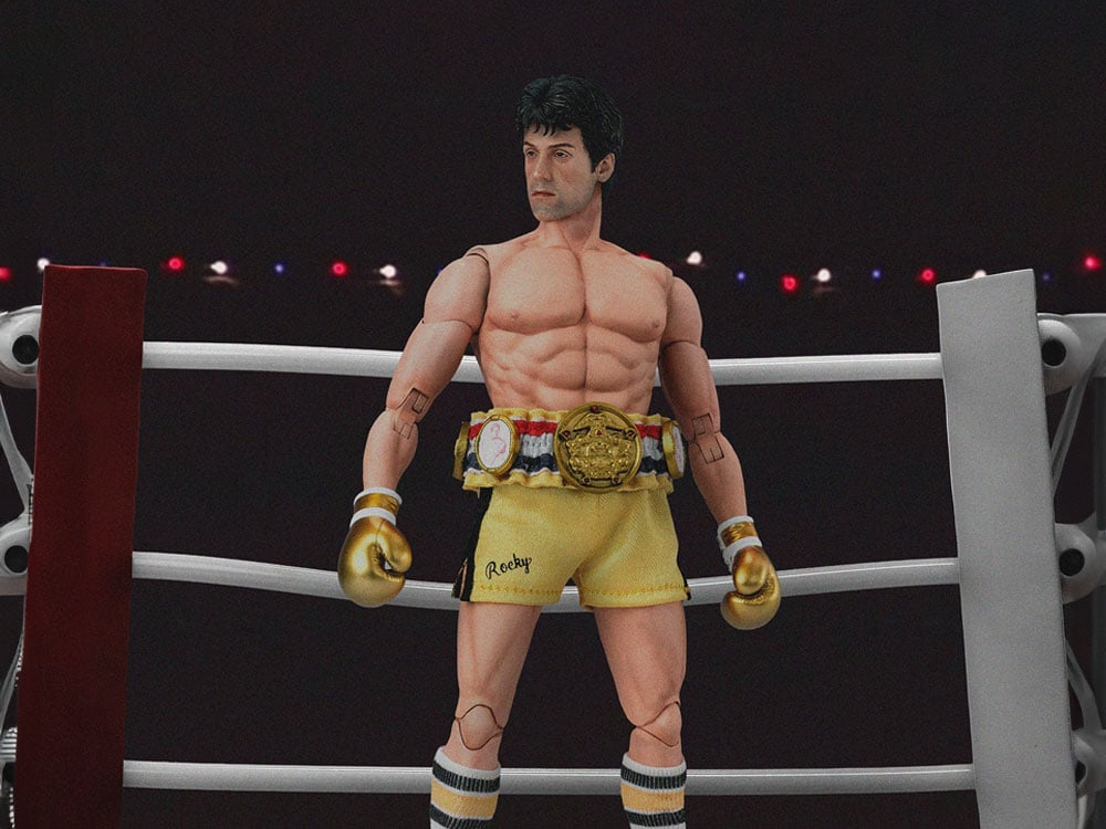 Rocky III フィギュアセット 1992年 Rocky III Rockys Corner Clubber Lang Fight Exclusive Action Figure