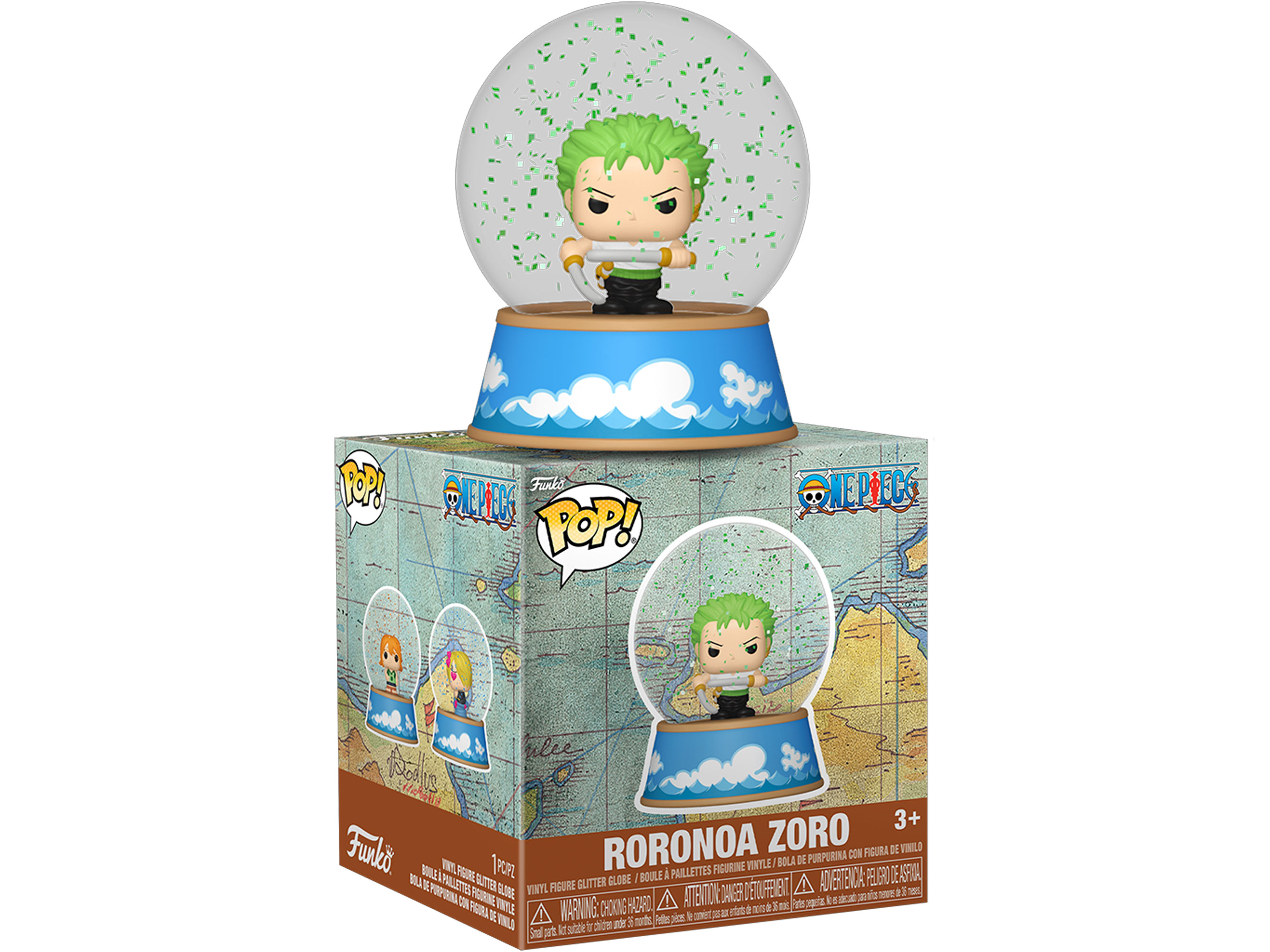One Piece Pop! Roronoa Zoro Mini Glitter Globe Gallery Image 3
